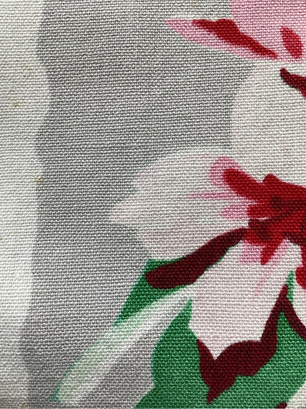 Vintage Floral Red & Green Table Square